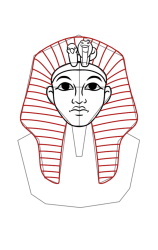How to draw a sphinx - Step 8