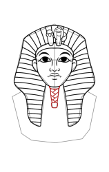 How to draw a sphinx - Step 9