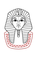 How to draw a sphinx - Step 10