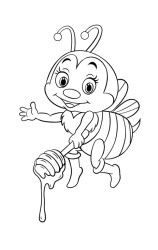 How to draw a honey bee - Step 9