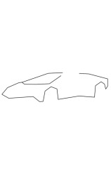 How To Draw A Lamborghini - Step 1