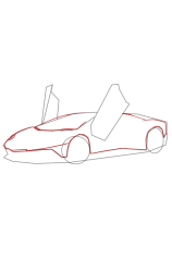 How To Draw A Lamborghini - Step 5