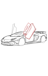 How To Draw A Lamborghini - Step 11