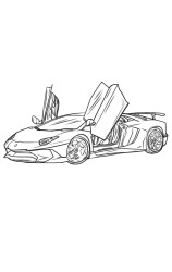 How To Draw A Lamborghini - Step 16