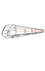 How to draw a train - Step 10