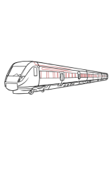 How to draw a train - Step 11