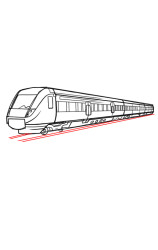 How to draw a train - Step 12