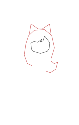 How to draw Aphmau - Step 2