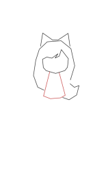 How to draw Aphmau - Step 3