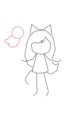 How to draw Aphmau - Step 5