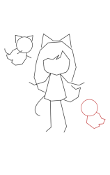 How to draw Aphmau - Step 7