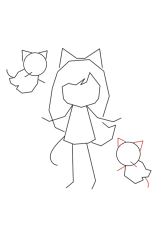 How to draw Aphmau - Step 8