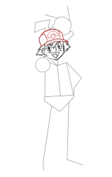 How to draw ash ketchum - Step 8