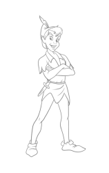 How to draw peter pan - Step 17