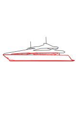 How to draw a yacht - Step 4