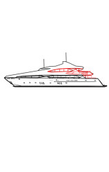 How to draw a yacht - Step 6