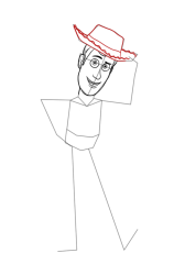 How To Draw Woody Toy Story - Step 7