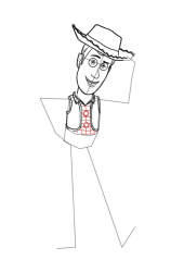 How To Draw Woody Toy Story - Step 9