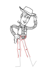 How To Draw Woody Toy Story - Step 16