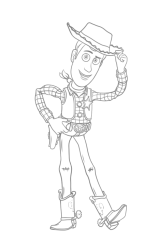 How To Draw Woody Toy Story - Step 20