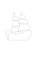 How to draw a pirate ship - Step 6