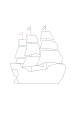 How to draw a pirate ship - Step 8