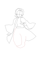 How to draw shinobu kocho - Step 9