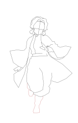 How to draw shinobu kocho - Step 10