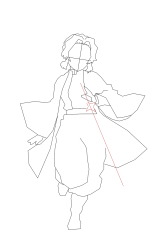 How to draw shinobu kocho - Step 11