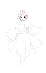 How to draw shinobu kocho - Step 15