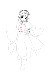 How to draw shinobu kocho - Step 20