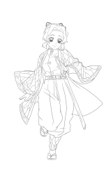 How to draw shinobu kocho - Step 39