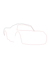 How to draw Lightning Mcqueen - Step 2