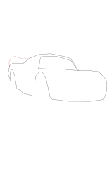 How to draw Lightning Mcqueen - Step 3