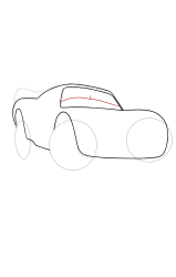 How to draw Lightning Mcqueen - Step 9