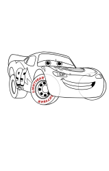 How to draw Lightning Mcqueen - Step 27