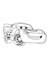 How to draw Lightning Mcqueen - Step 28