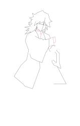 How to Draw Giyuu Tomioka with ease - Step 6
