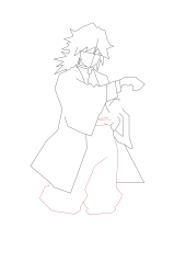 How to Draw Giyuu Tomioka with ease - Step 8