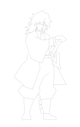How to Draw Giyuu Tomioka with ease - Step 11