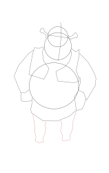 How to draw shrek - Step 10