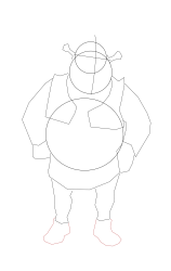 How to draw shrek - Step 11