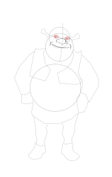 How to draw shrek - Step 13