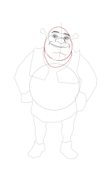 How to draw shrek - Step 15