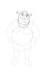 How to draw shrek - Step 16