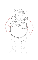 How to draw shrek - Step 21