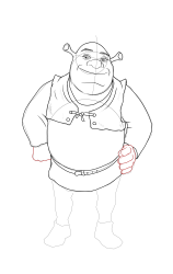 How to draw shrek - Step 22