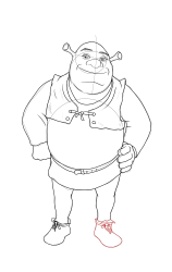 How to draw shrek - Step 25