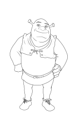 How to draw shrek - Step 26