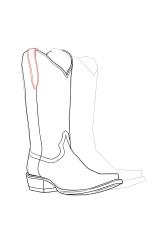 How to draw cowboy boots - Step 10